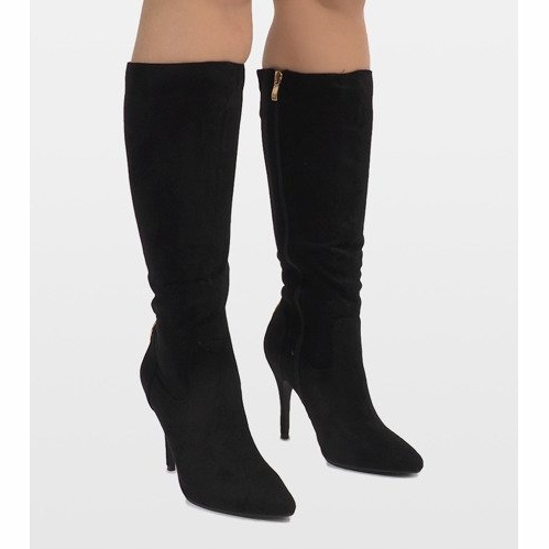 Bottes noires sur un talon 1101-2 1