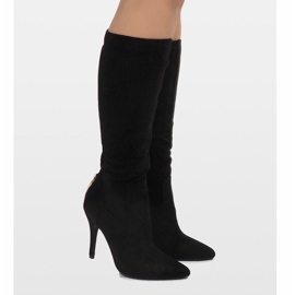 Bottes noires sur un talon 1101-2 2