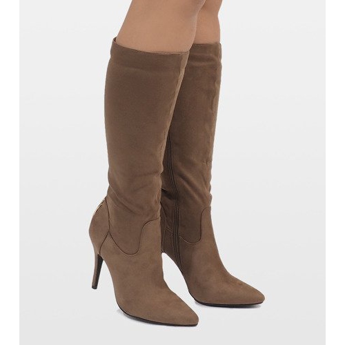 Boots taupe à talon 1101-2 brun 2