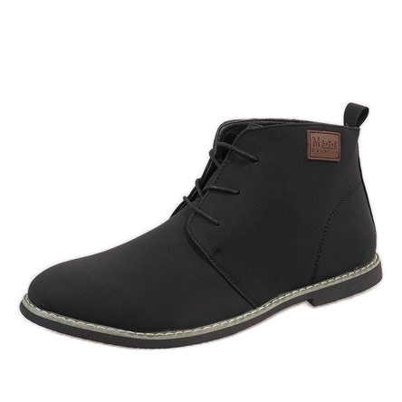 Chaussures basses isolées noires pour hommes 989-2 le noir 1