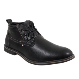Chaussures isolées noires pour hommes 9W-BK86417 le noir 1