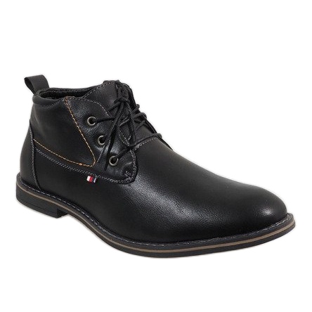 Chaussures isolées noires pour hommes 9W-BK86417 le noir 1