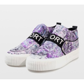 Baskets Blanches 623 multicolore 3