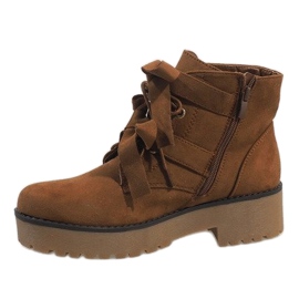 Bottes mules camel MDM122 brun 2