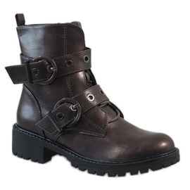 Bottines femme à boucles 9068 multicolore 1
