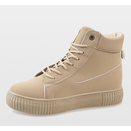 Creepers à lacets beiges 892-PA 2 Creepers à lacets beiges 892-PA 2
