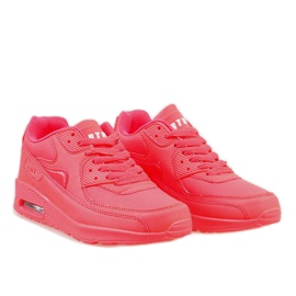 Chaussures de sport rose fluo D7-15 1