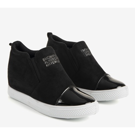 Baskets noires sur le coin DD394-4 le noir 1