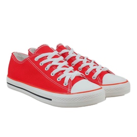 Baskets classiques pour hommes rouges X-215 3