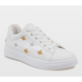 Baskets abeille blanche T5030-2 1