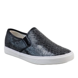 Baskets à enfiler YDB-9 noires pour hommes le noir 1