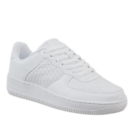 Chaussures de sport Air Force blanches 1