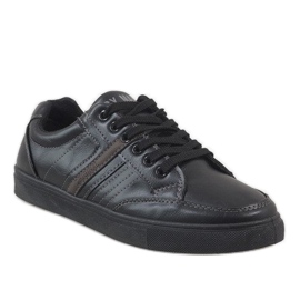 Baskets homme noires M7036-1 le noir 1