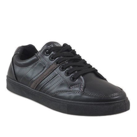 Baskets homme noires M7036-1 1