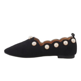 Ballerines noires avec perles 588C-12A le noir 2