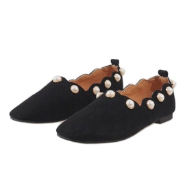 Ballerines noires avec perles 588C-12A le noir 3