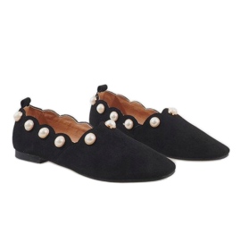 Ballerines noires avec perles 588C-12A le noir 4
