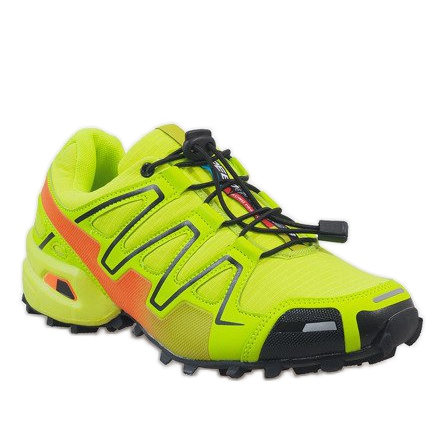 Chaussures de trekking jaunes A1503-33 1