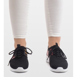 Baskets De Sport Avec Fleurs 625 Noir 1