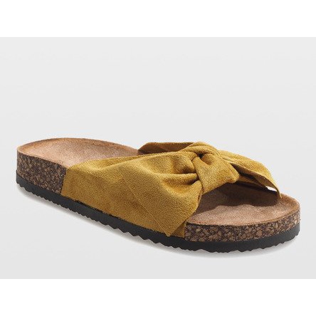 Chaussons jaunes à nœud N-48 1