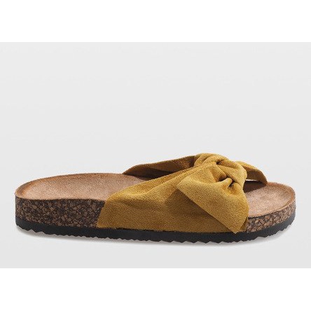 Chaussons jaunes à nœud N-48 2