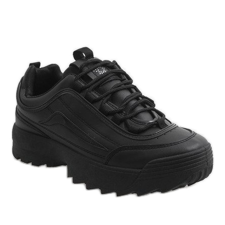 Chaussures de sport à la mode noires 83018 le noir 1