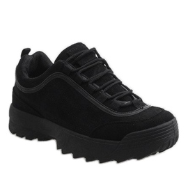 Chaussures de sport à la mode noires 81016 le noir 1