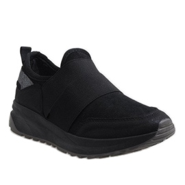 Chaussures de sport à la mode noires X-9732 le noir 1