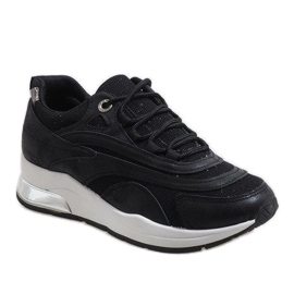 Chaussures de sport à la mode noires LL1718 1