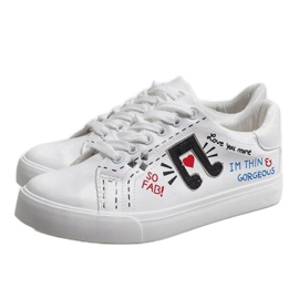 Baskets blanches avec une touche de G-106 3
