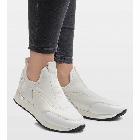 Baskets Lycra blanches R-403 2