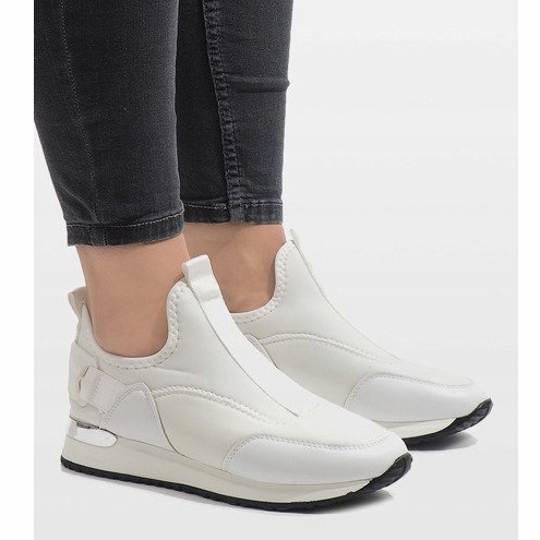 Baskets Lycra blanches R-403 1