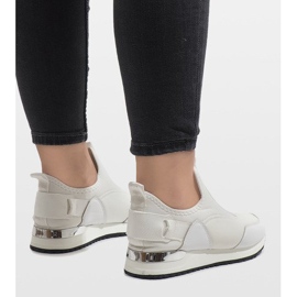 Baskets Lycra blanches R-403 4