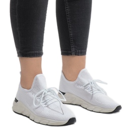 7766-Y chaussures de sport blanches 1