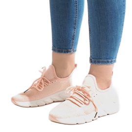 7766-Y chaussures de sport roses 1