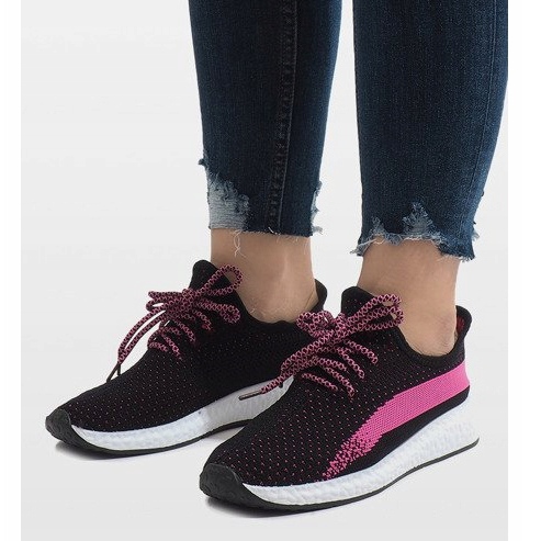 Chaussures de sport noires 6751-Y le noir 1