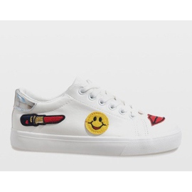 Baskets blanches tampon BL75P 2