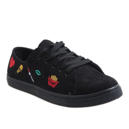 Baskets noires tampon JX42 1