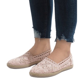 Baskets en dentelle rose JX57P 1 Baskets en dentelle rose JX57P 1