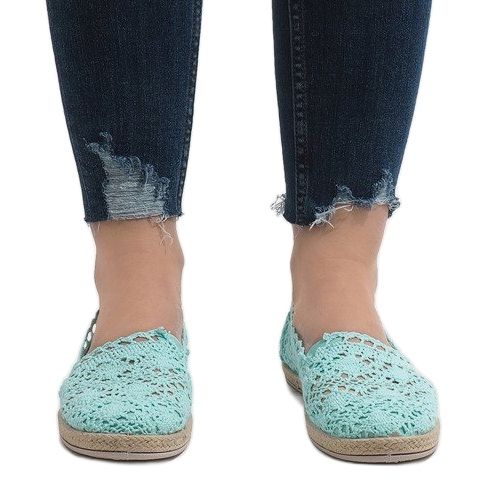 Baskets vertes à lacet JX57P 2