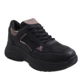 Chaussures de sport à la mode noires B318-17 le noir 1 Chaussures de sport à la mode noires B318-17 le noir 1