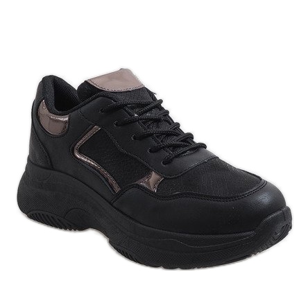 Chaussures de sport à la mode noires B318-17 1