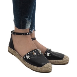 Espadrilles noires à clous Favara le noir 3