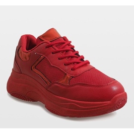 Chaussures de sport à la mode rouges B318-17 1