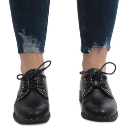 Chaussures de jazz noires Ćwieki 6288-1 2