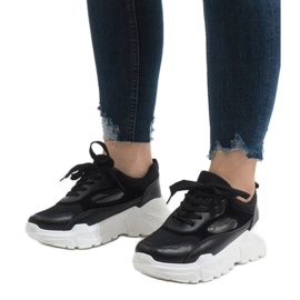 Chaussures de sport noires à la mode PP-37 le noir 1