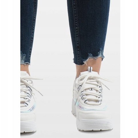 Chaussures de sport à la mode blanches BO-62 2 Chaussures de sport à la mode blanches BO-62 2