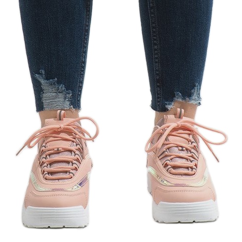 Chaussures de sport à la mode roses BO-62 1