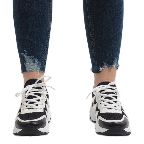 Chaussures de sport à la mode noires KB-153 le noir 2