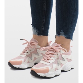 Chaussures de sport à la mode roses KB-153 1 Chaussures de sport à la mode roses KB-153 1